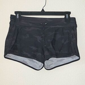 Athleta Girl, Cannonball 2" Swim Short, XL/ 14, Black Camo, GUC